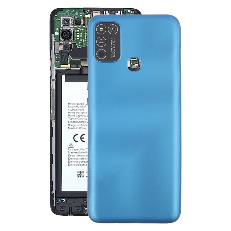 For Infinix Smart 5 India X688C Original Battery Back Cover(Blue) - Back Cover by PMc TechLife | Online Shopping South Africa | PMc TechLife | Buy Now Pay Later Mobicred