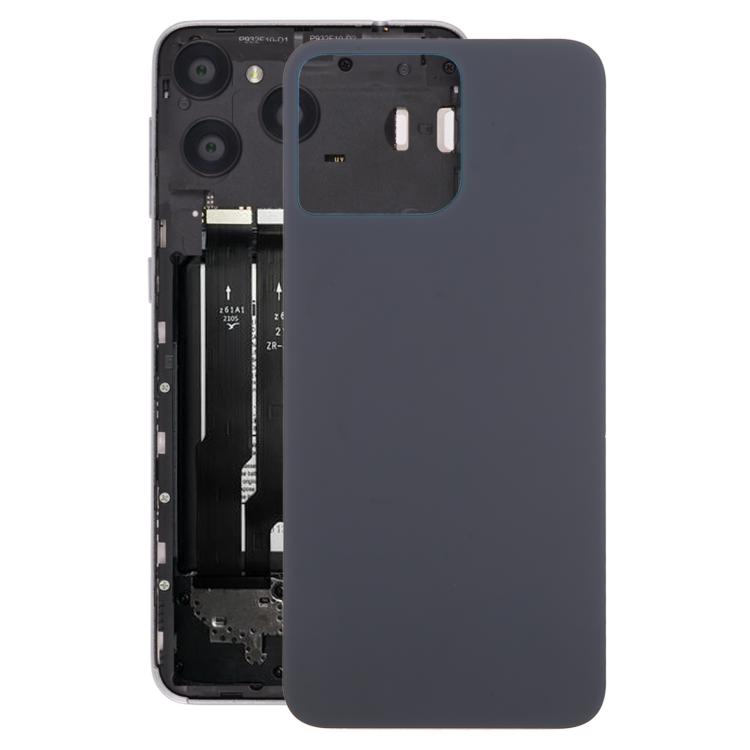 For ZTE Blade V50 Design 4G Glass Battery Back Cover(Black) - For ZTE by PMc TechLife | Online Shopping South Africa | PMc TechLife | Buy Now Pay Later Mobicred