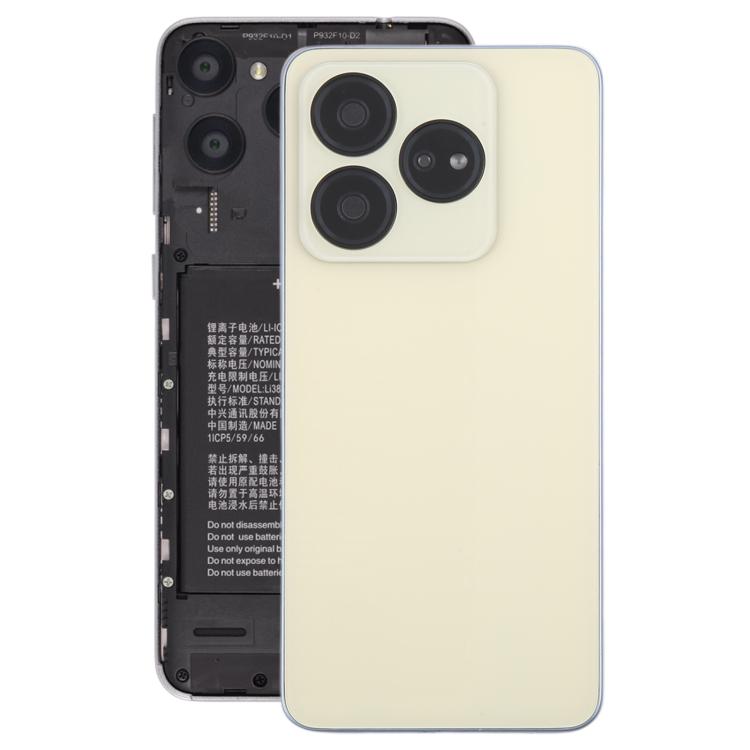 For ZTE Blade V60 Design Z2350 Glass Battery Back Cover with Middle Frame / Camera Lens Cover(Gold) - For ZTE by PMC TechLife | Online Shopping South Africa | PMC TechLife | Buy Now Pay Later Mobicred
