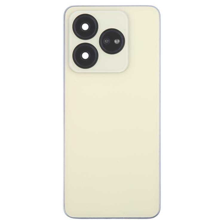 For ZTE Blade V60 Design Z2350 Glass Battery Back Cover with Middle Frame / Camera Lens Cover(Gold) - For ZTE by PMC TechLife | Online Shopping South Africa | PMC TechLife | Buy Now Pay Later Mobicred
