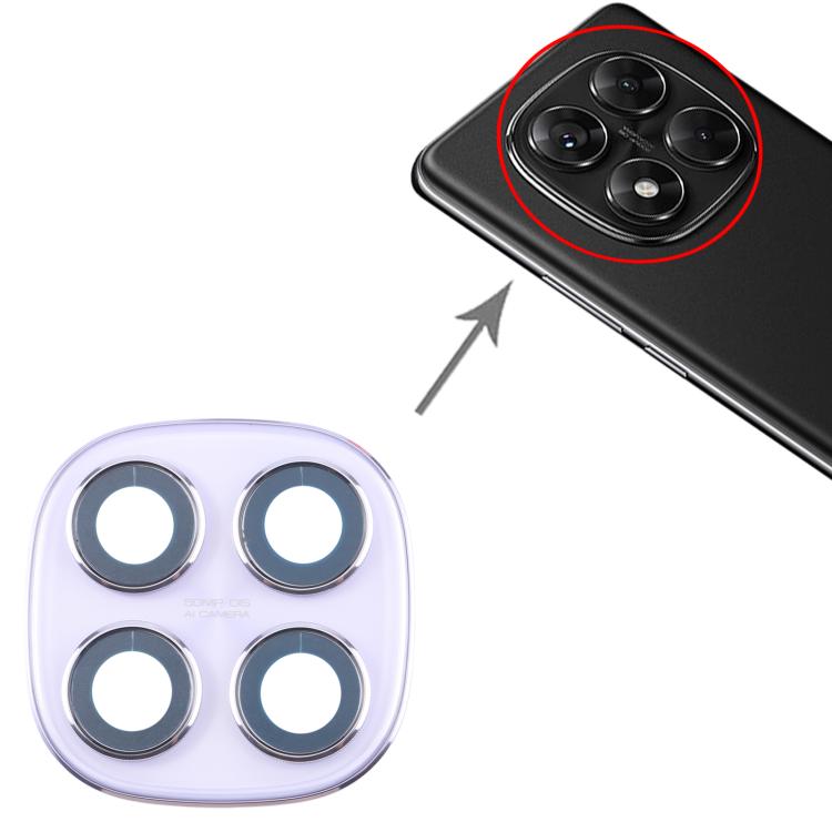 For Xiaomi Redmi Note 14 Pro 4G Original Rear Camera Lens Cover (Purple) - Camera by PMc TechLife | Online Shopping South Africa | PMc TechLife | Buy Now Pay Later Mobicred