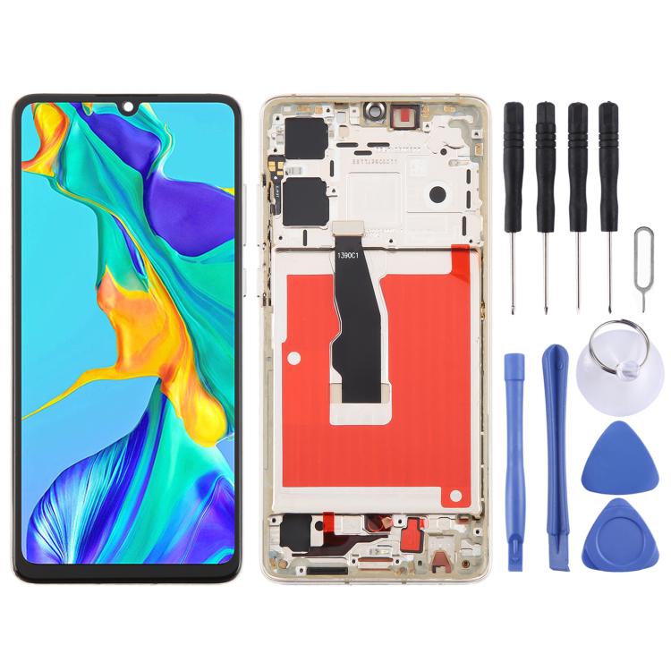 For Huawei P30 TFT LCD Screen Digitizer Full Assembly with Frame, Not Supporting Fingerprint Identification (Gold) - LCD Screen by PMc TechLife | Online Shopping South Africa | PMc TechLife | Buy Now Pay Later Mobicred