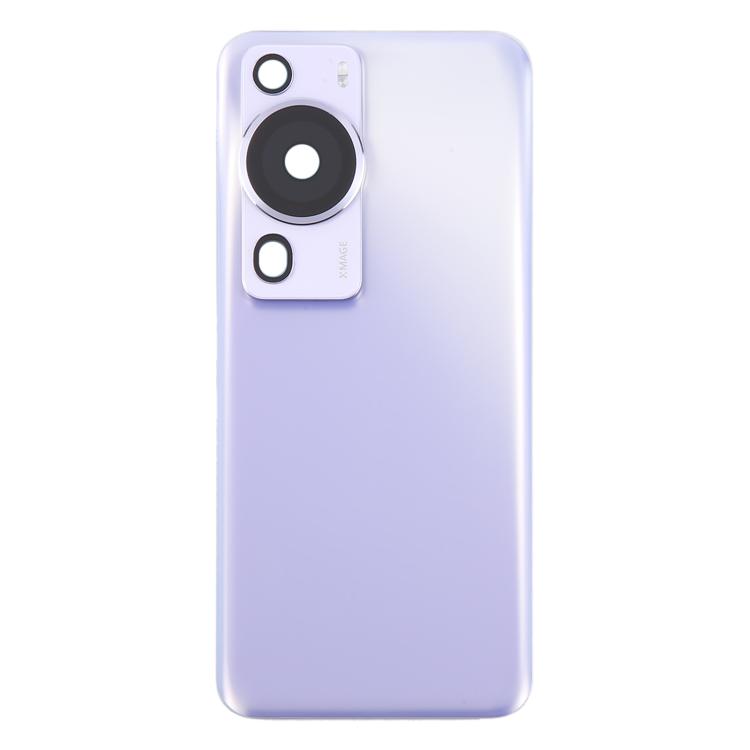 For Huawei P60 Pro Battery Back Cover with Camera Lens Cover(Purple) - Back Cover by PMc TechLife | Online Shopping South Africa | PMc TechLife | Buy Now Pay Later Mobicred