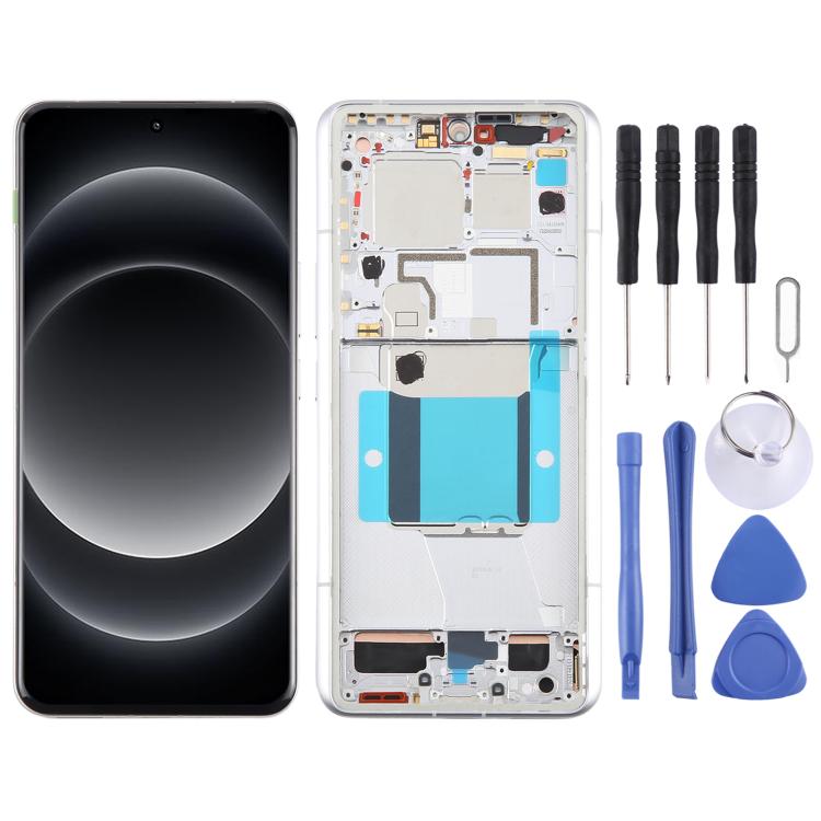 For Xiaomi 14 Ultra AMOLED Original LCD Screen Digitizer Full Assembly with Frame (Silver) - LCD Screen by PMc TechLife | Online Shopping South Africa | PMc TechLife | Buy Now Pay Later Mobicred