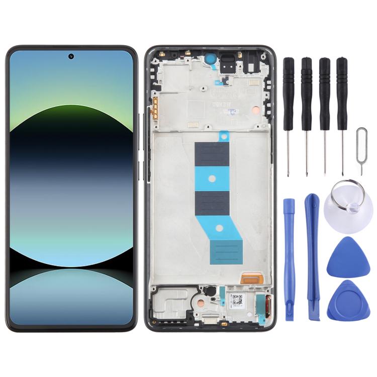 For Xiaomi Redmi Note 14 4G AMOLED Original LCD Screen Digitizer Full Assembly with Frame (Black) - LCD Screen by PMc TechLife | Online Shopping South Africa | PMc TechLife | Buy Now Pay Later Mobicred