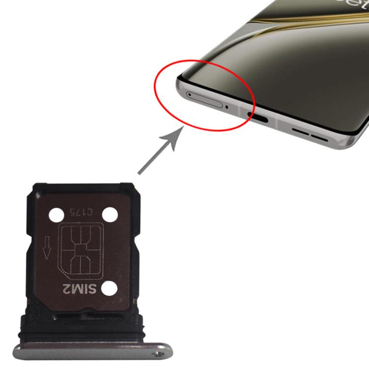 For OnePlus Ace 3 Pro PJX110 PGP110 SIM + SIM Card Tray (Silver) - Card Tray by PMc TechLife | Online Shopping South Africa | PMc TechLife | Buy Now Pay Later Mobicred