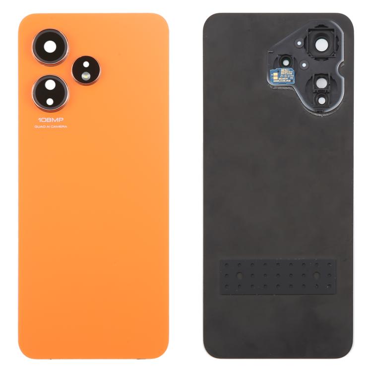 For Boost Celero 5G 2024 Glass Battery Back Cover(Orange) - Others by PMc TechLife | Online Shopping South Africa | PMc TechLife | Buy Now Pay Later Mobicred