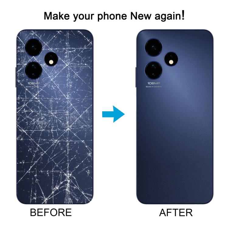 For Boost Celero 5G 2024 Glass Battery Back Cover(Orange) - Others by PMc TechLife | Online Shopping South Africa | PMc TechLife | Buy Now Pay Later Mobicred