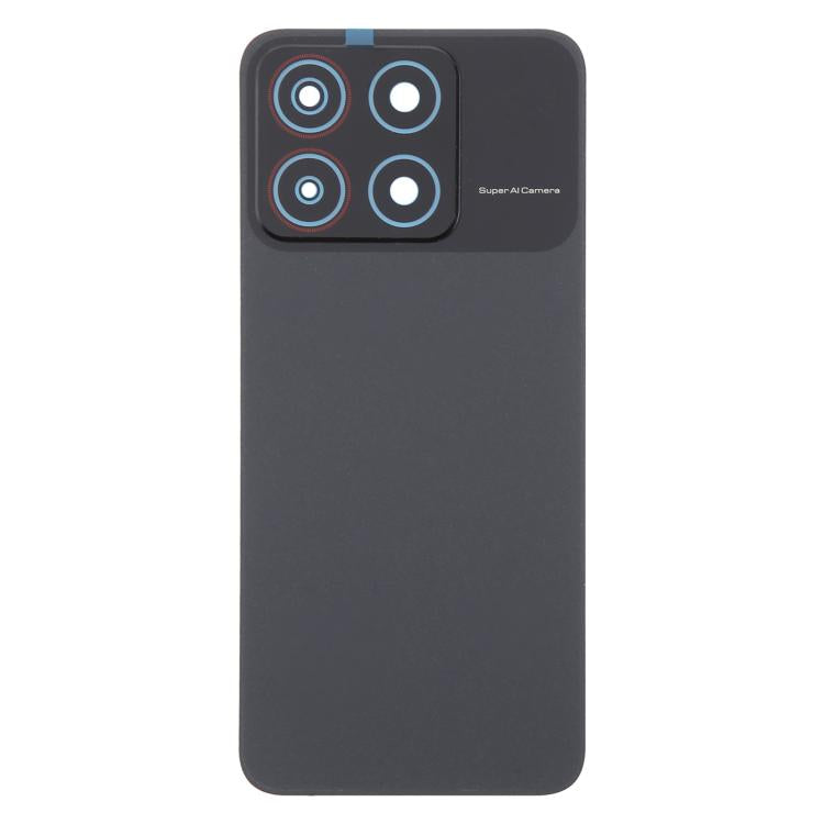 For ZTE Blade A35 Z2453 Plastic Back Cover with Camera Lens Cover(Black) - For ZTE by PMc TechLife | Online Shopping South Africa | PMc TechLife | Buy Now Pay Later Mobicred