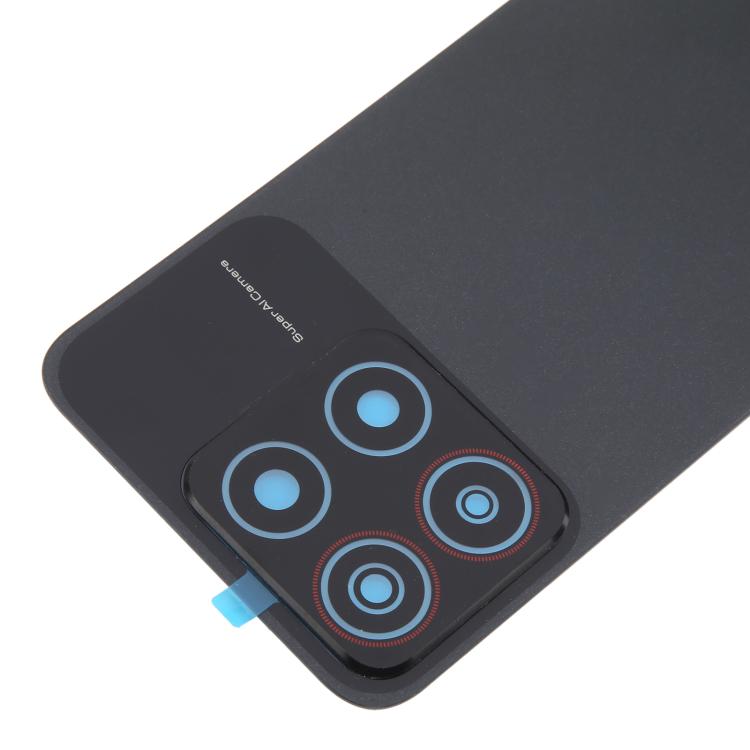 For ZTE Blade A35 Z2453 Plastic Back Cover with Camera Lens Cover(Black) - For ZTE by PMc TechLife | Online Shopping South Africa | PMc TechLife | Buy Now Pay Later Mobicred