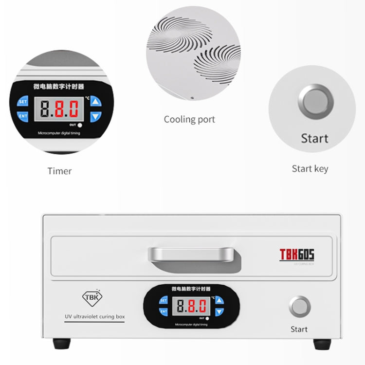 TBK 605 100W Mini UV Curing Lamp Box 48 LEDs Curved Surface Screen UV Curing Box, AU Plug - free shipping - PMC TechLife - Order now!