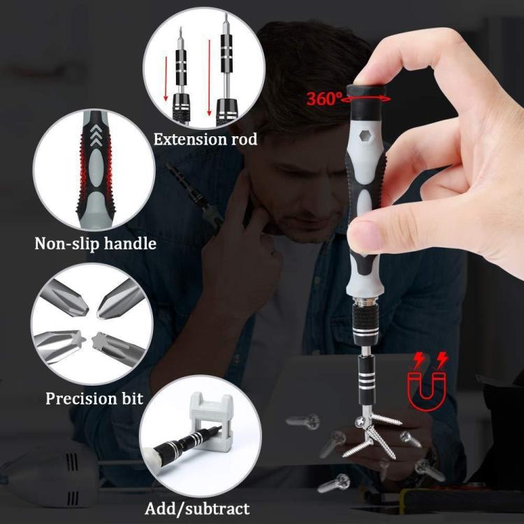 122 in 1 Precision Magnetic Screwdriver Kit (Red) - Screwdriver Set by PMC TechLife | Online Shopping South Africa | PMC TechLife | Buy Now Pay Later Mobicred