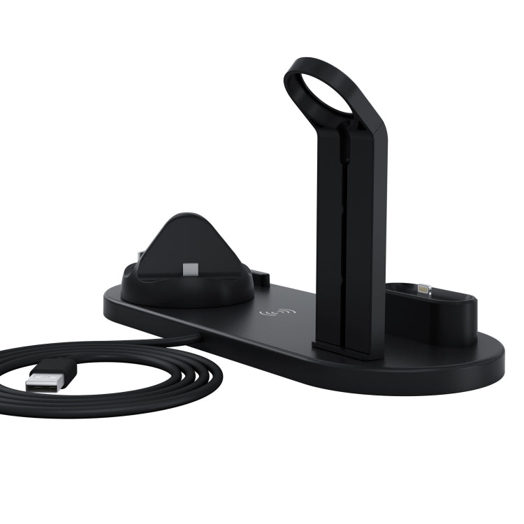 HQ-UD15 Rotatable Wireless Charging Base with Stand for Phones / iWatches / AirPods (Black) - Multifunction Charger by PMC TechLife | Online Shopping South Africa | PMC TechLife