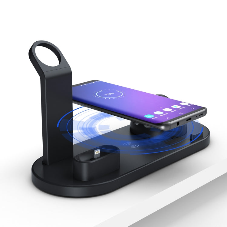 HQ-UD15 Rotatable Wireless Charging Base with Stand for Phones / iWatches / AirPods (Black) - Multifunction Charger by PMC TechLife | Online Shopping South Africa | PMC TechLife