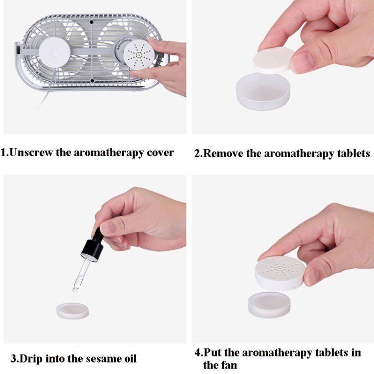 Small Bean Desktop Desktop Double Leaf Usb Mini Fan(Green) - free shipping - PMC TechLife - Order now!