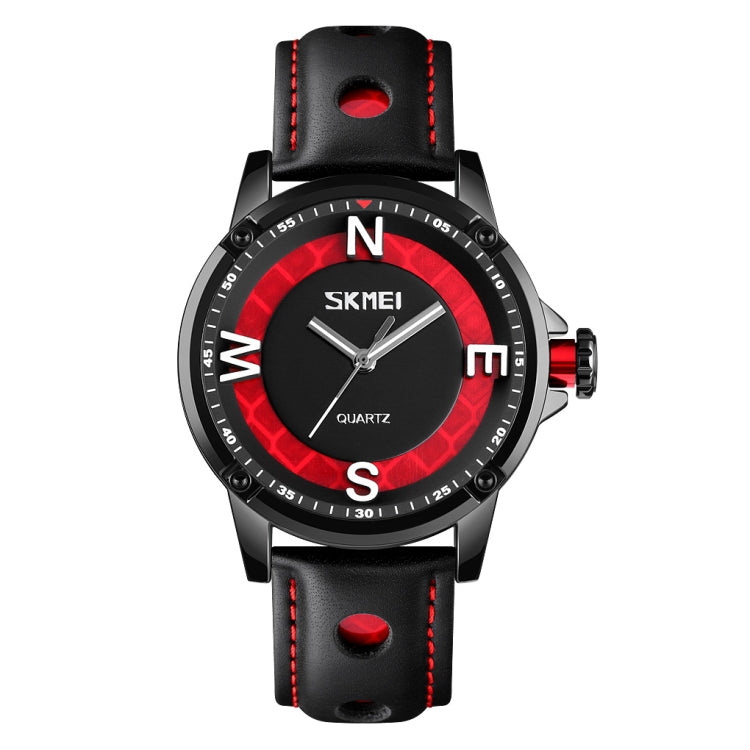 SKMEI 9211 Fashion Sports Stereo Dial Luminous Pointer Creative Watch Business Trend Men Quartz Watch(Red) - free shipping - PMC TechLife - Order now!