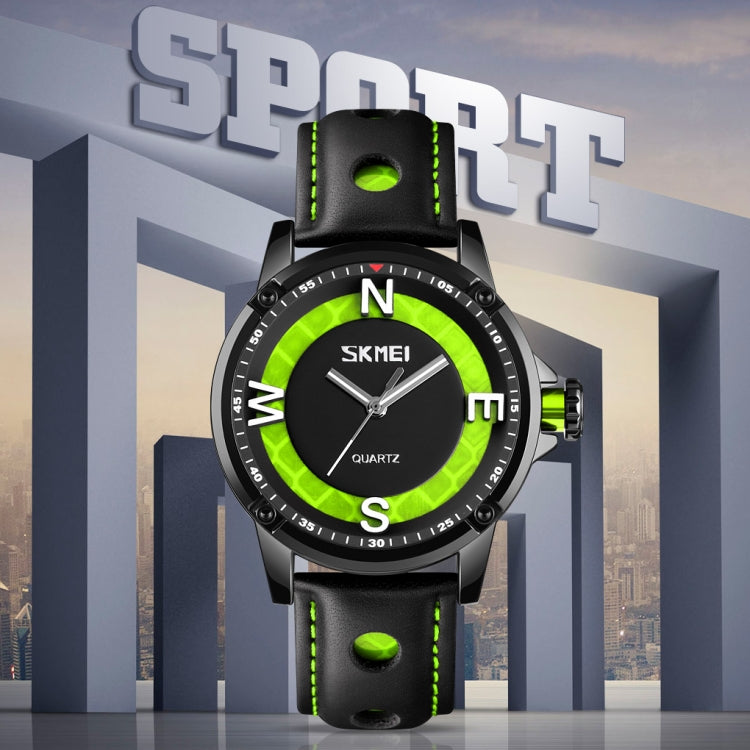 SKMEI 9211 Fashion Sports Stereo Dial Luminous Pointer Creative Watch Business Trend Men Quartz Watch(Red) - free shipping - PMC TechLife - Order now!