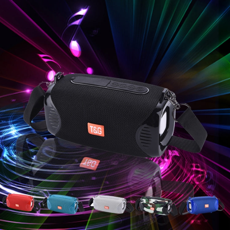 T&G TG532 10W Wireless Bluetooth Speaker Waterproof Portable Outdoor Mini Column Box Loudspeaker with FM Radio(Blue) - Desktop Speaker by T&G | Online Shopping South Africa | PMC TechLife | Buy Now Pay Later Mobicred