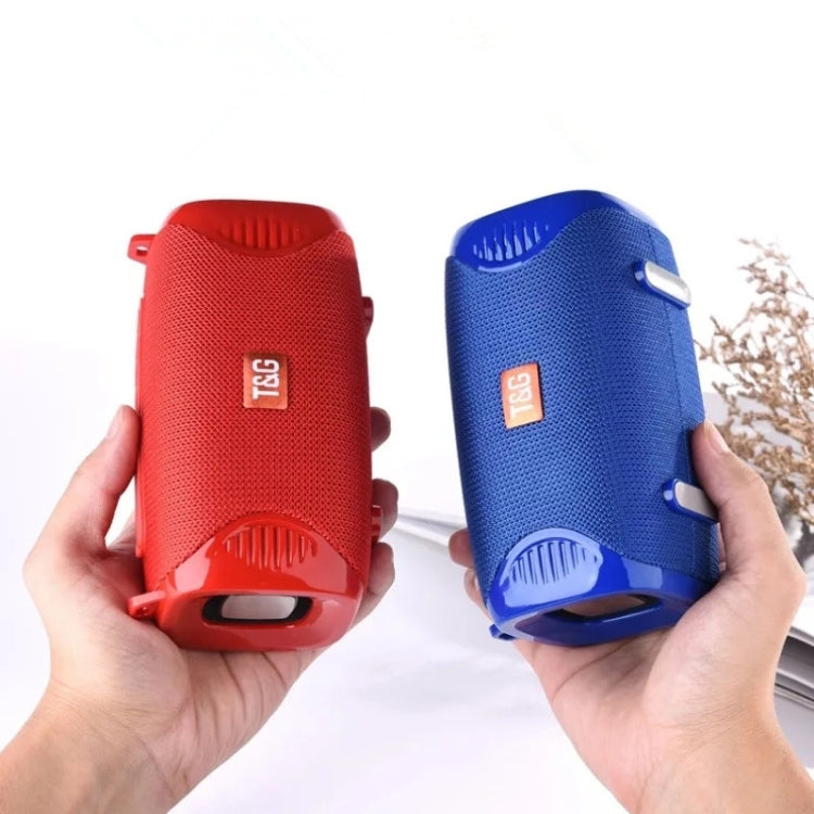 T&G TG532 10W Wireless Bluetooth Speaker Waterproof Portable Outdoor Mini Column Box Loudspeaker with FM Radio(Red) - Desktop Speaker by T&G | Online Shopping South Africa | PMC TechLife | Buy Now Pay Later Mobicred