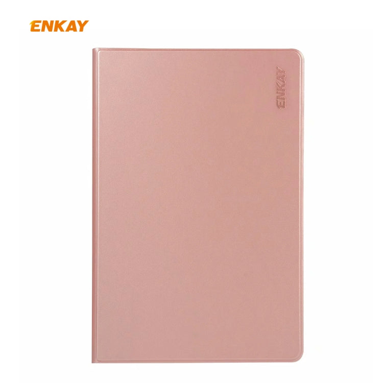 For Samsung Galaxy Tab S6 Lite P610 / P615 / Tab S6 Lite 2022 / P613 / P619 ENKAY Elastic Leather Tablet Case with Holder(Pink) - free shipping - PMc TechLife - Order now!