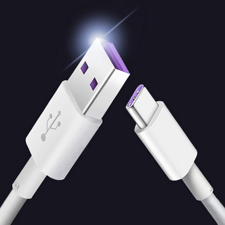 5A USB to USB-C / Type-C Flash Charging Data Cable, Cable Length: 1m - USB-C & Type-C Cable by PMC TechLife | Online Shopping South Africa | PMC TechLife | Buy Now Pay Later Mobicred