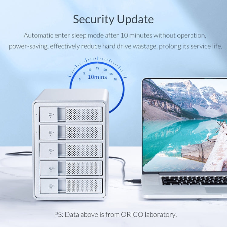 ORICO 9548RU3-BK 3.5-Inch External Hard Drive Enclosure with RAID - HDD Enclosure by ORICO | Online Shopping South Africa | PMC TechLife | Buy Now Pay Later Mobicred