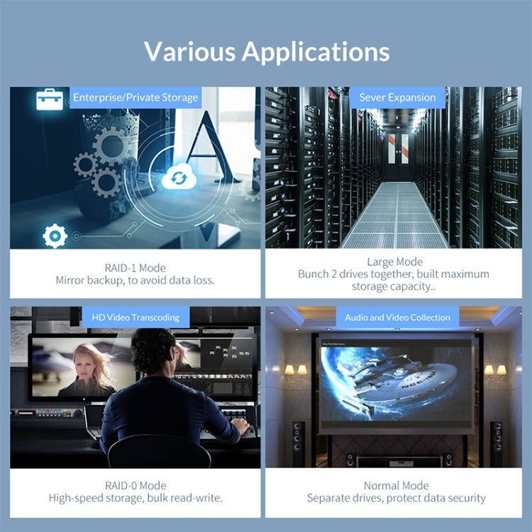 ORICO 9548RU3-BK 3.5-Inch External Hard Drive Enclosure with RAID - HDD Enclosure by ORICO | Online Shopping South Africa | PMC TechLife | Buy Now Pay Later Mobicred