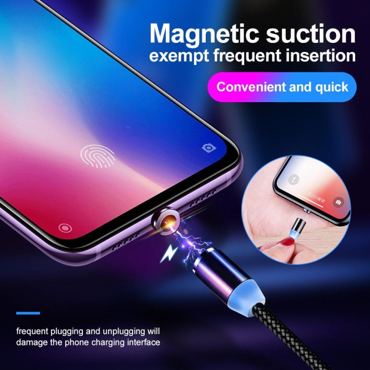 USB to 8 Pin Magnetic Metal Connector Nylon Two-color Braided Magnetic Data Cable, Cable Length: 1m(Red) - free shipping - PMC Jewellery - Order now!