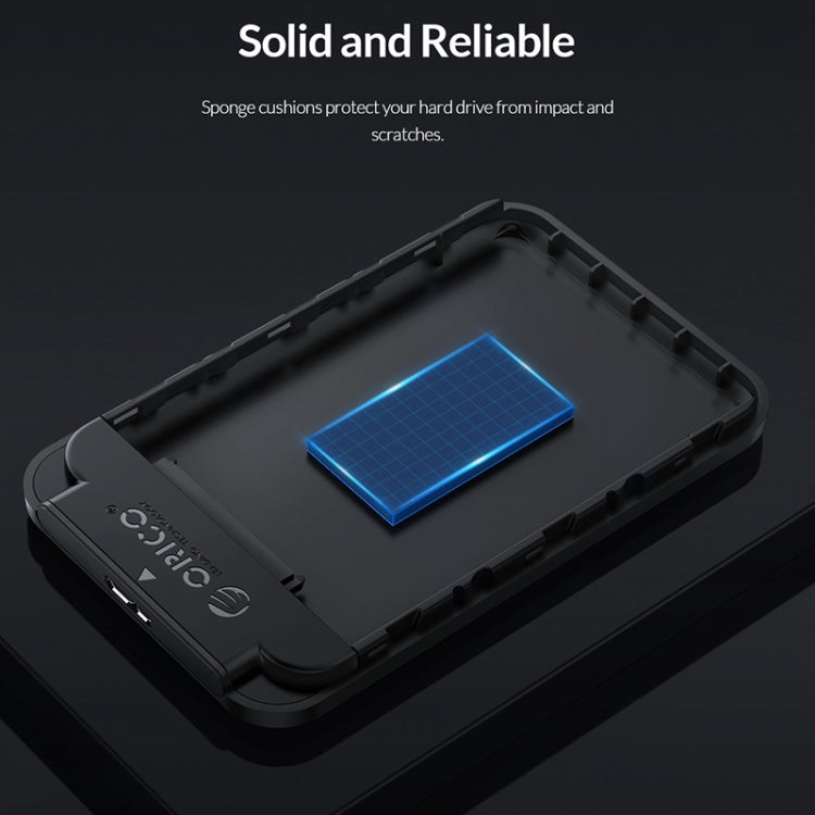ORICO 2520U3 2.5-Inch Portable Hard Drive Enclosure(Black) - HDD Enclosure by ORICO | Online Shopping South Africa | PMC TechLife | Buy Now Pay Later Mobicred