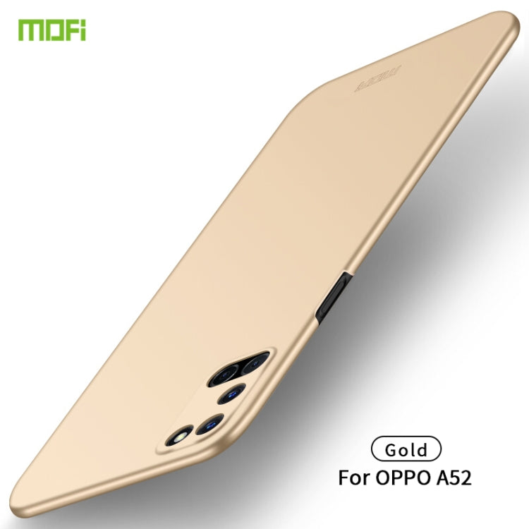 For OPPO A52 MOFI Frosted PC Ultra-thin Hard Case(Gold) - OPPO Cases by MOFI | Online Shopping South Africa | PMC TechLife | Buy Now Pay Later Mobicred