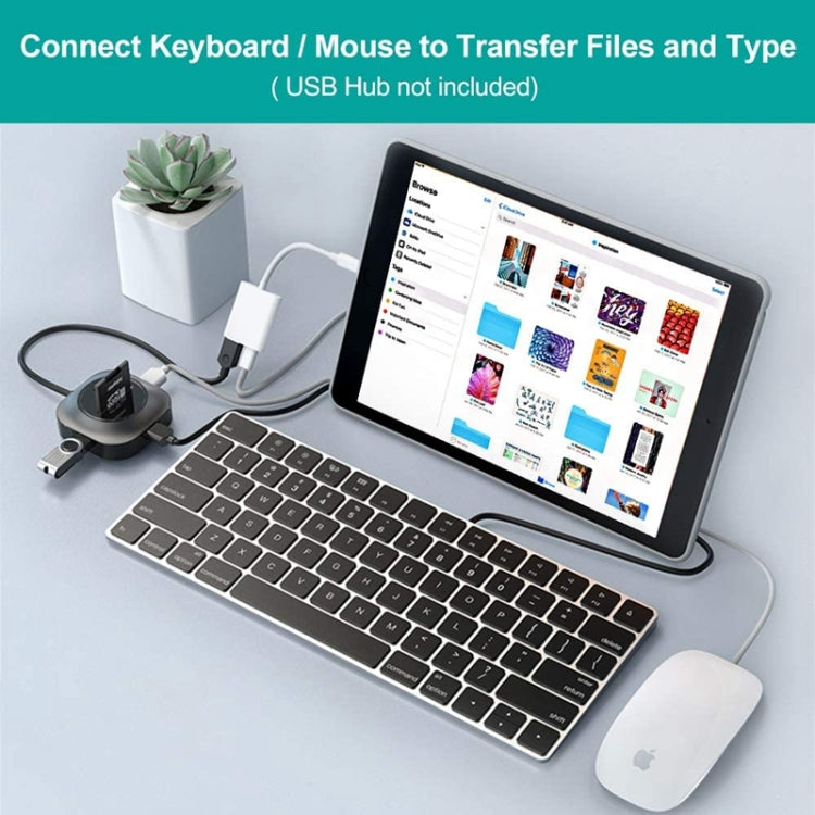 ZS-KL21806 2 in 1 8 Pin to USB 3.0 + Camera USB Read OTG Adapter, Compatible with IOS 13 and Above System - Converter & Adapter by PMC Jewellery | Online Shopping South Africa | PMC Jewellery | Buy Now Pay Later Mobicred