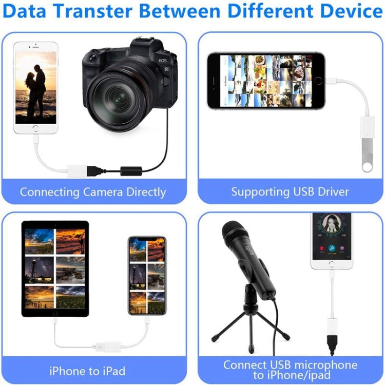 FA-STAR ZS-KL21826 8 Pin to USB 3.0 OTG Adapter, Supports IOS 13 and Above - Converter & Adapter by PMC Jewellery | Online Shopping South Africa | PMC Jewellery | Buy Now Pay Later Mobicred