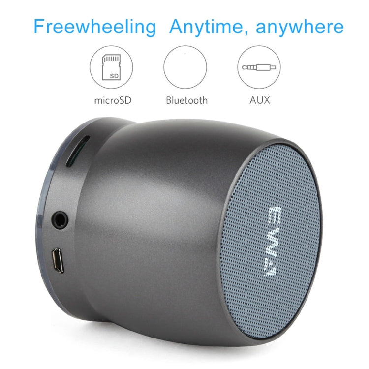EWA A150 Portable Mini Bluetooth Speaker Wireless Hifi Stereo Strong Bass Music Boom Box Metal Subwoofer, Support Micro SD Card & 3.5mm AUX(Blue) - free shipping - PMC Jewellery - Order now!