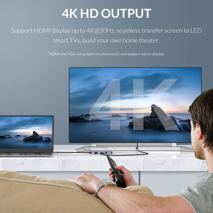 ORICO MC-U111P  11 in 1 Multifunction Docking Station - free shipping - PMC Jewellery - Order now!