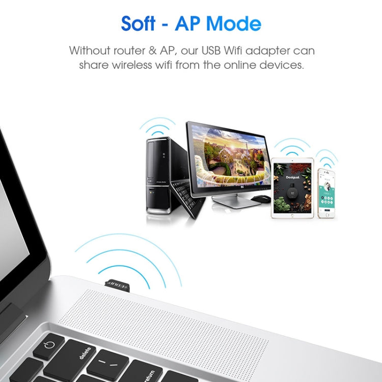 EDUP EP-AC1651 USB WIFI Adapter 650Mbps Dual Band 5G/2.4GHz External Wireless Network Card Wifi Dongle Receiver for Laptop Windows MacOS - free shipping - PMC Jewellery - Order now!