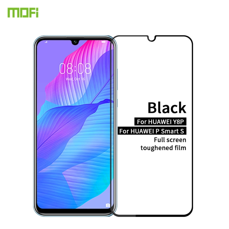 For Huawei Y8P / P smart S MOFI 9H 2.5D Full Screen Tempered Glass Film(Black) - Huawei Tempered Glass by MOFI | Online Shopping South Africa | PMC TechLife | Buy Now Pay Later Mobicred
