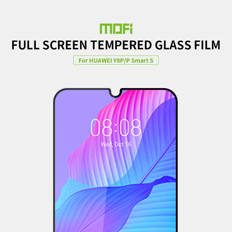 For Huawei Y8P / P smart S MOFI 9H 2.5D Full Screen Tempered Glass Film(Black) - Huawei Tempered Glass by MOFI | Online Shopping South Africa | PMC TechLife | Buy Now Pay Later Mobicred