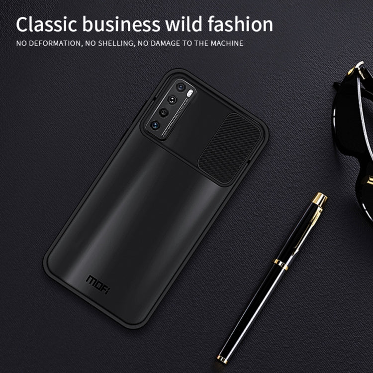 For Huawei nova 7 MOFI Xing Dun Series PC + TPU Anti-peep Waterproof And Anti-drop All-inclusive Protective Shell, Translucent Frosted(Black) - Huawei Cases by MOFI | Online Shopping South Africa | PMC TechLife