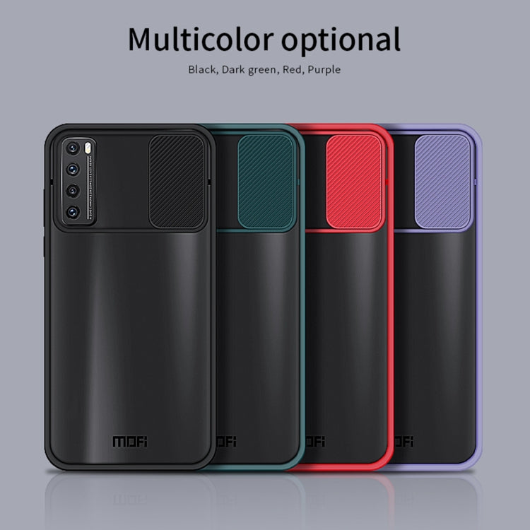 For Huawei nova 7 MOFI Xing Dun Series PC + TPU Anti-peep Waterproof And Anti-drop All-inclusive Protective Shell, Translucent Frosted(Green) - Huawei Cases by MOFI | Online Shopping South Africa | PMC TechLife