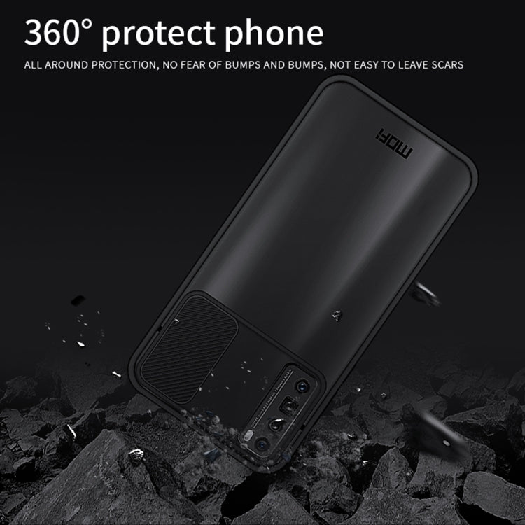 For Huawei nova 7 Pro MOFI Xing Dun Series PC + TPU Anti-peep Waterproof And Anti-drop All-inclusive Protective Shell, Translucent Frosted(Black) - free shipping - PMC TechLife - Order now!