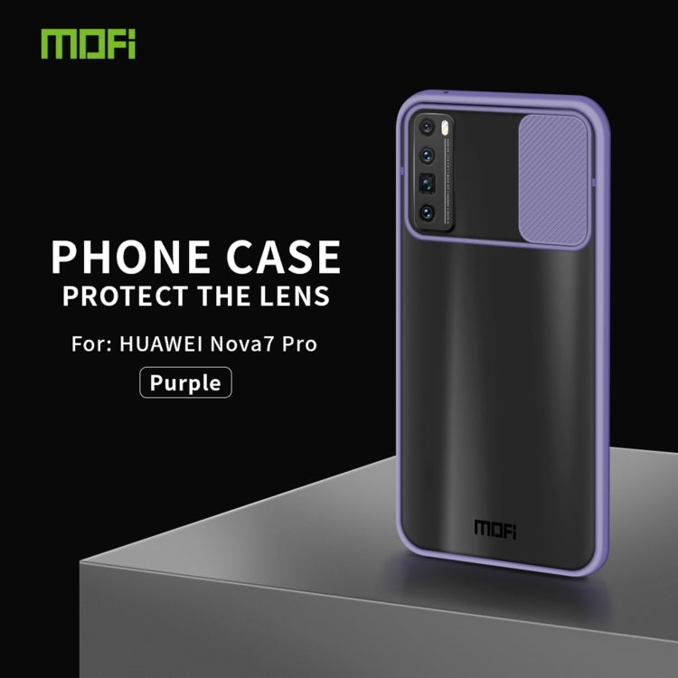For Huawei nova 7 Pro MOFI Xing Dun Series PC + TPU Anti-peep Waterproof And Anti-drop All-inclusive Protective Shell, Translucent Frosted(Purple) - free shipping - PMC TechLife - Order now!