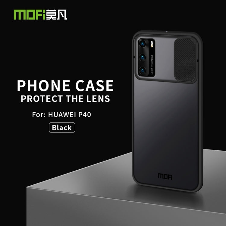 For Huawei P40 MOFI Xing Dun Series PC + TPU Anti-peep Waterproof And Anti-drop All-inclusive Protective Shell, Translucent Frosted(Black) - free shipping - PMC TechLife - Order now!