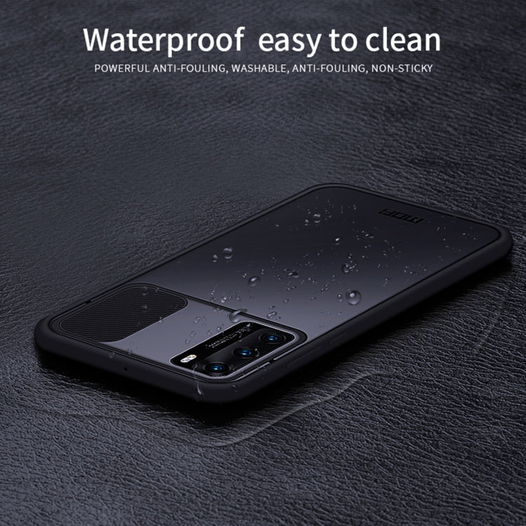 For Huawei P40 MOFI Xing Dun Series PC + TPU Anti-peep Waterproof And Anti-drop All-inclusive Protective Shell, Translucent Frosted(Red) - Huawei Cases by MOFI | Online Shopping South Africa | PMC TechLife | Buy Now Pay Later Mobicred