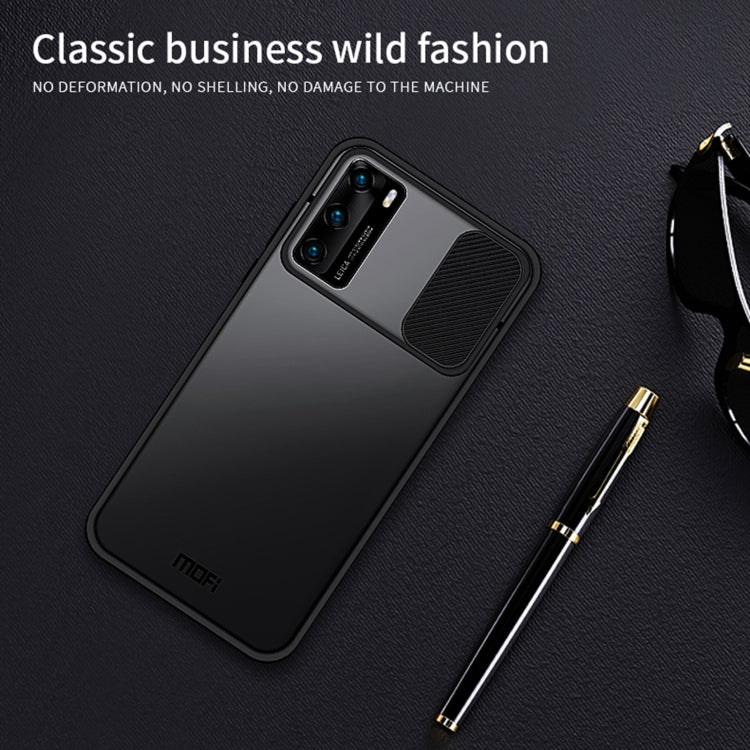 For Huawei P40 MOFI Xing Dun Series PC + TPU Anti-peep Waterproof And Anti-drop All-inclusive Protective Shell, Translucent Frosted(Red) - Huawei Cases by MOFI | Online Shopping South Africa | PMC TechLife | Buy Now Pay Later Mobicred
