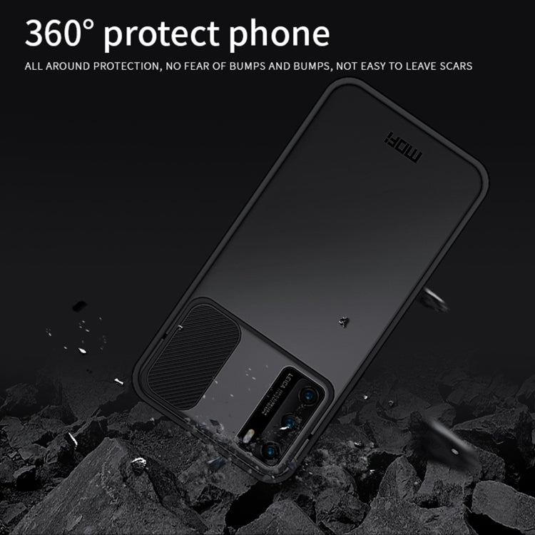 For Huawei P40 MOFI Xing Dun Series PC + TPU Anti-peep Waterproof And Anti-drop All-inclusive Protective Shell, Translucent Frosted(Red) - Huawei Cases by MOFI | Online Shopping South Africa | PMC TechLife | Buy Now Pay Later Mobicred