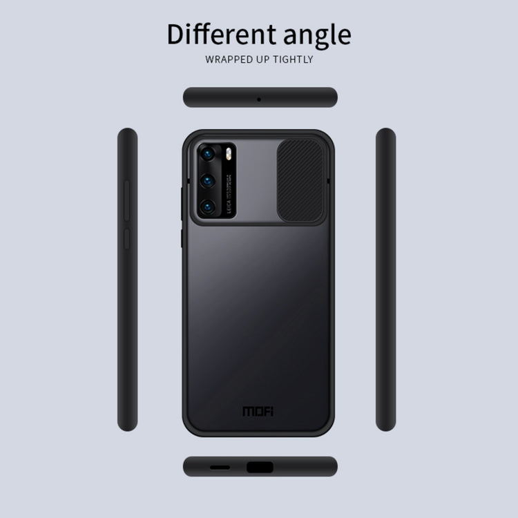 For Huawei P40 MOFI Xing Dun Series PC + TPU Anti-peep Waterproof And Anti-drop All-inclusive Protective Shell, Translucent Frosted(Red) - Huawei Cases by MOFI | Online Shopping South Africa | PMC TechLife | Buy Now Pay Later Mobicred