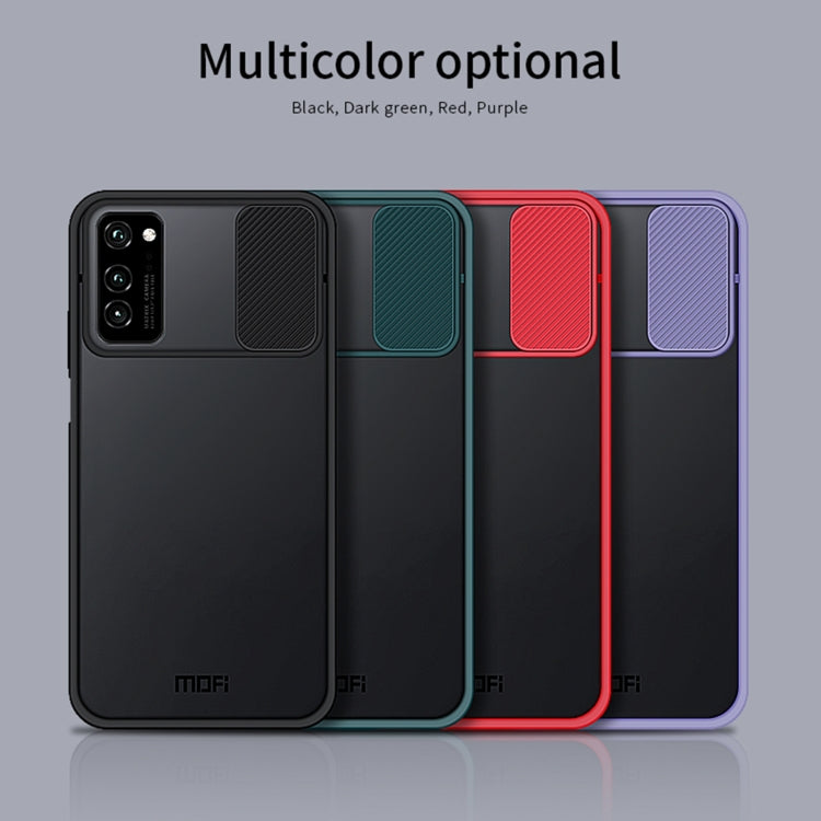 For Huawei HonorV30 MOFI Xing Dun Series PC + TPU Anti-peep Waterproof And Anti-drop All-inclusive Protective Shell, Translucent Frosted(Red) - Huawei Cases by MOFI | Online Shopping South Africa | PMC TechLife