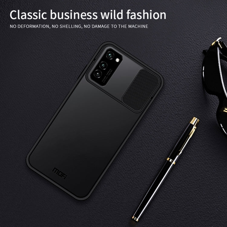 For Huawei HonorV30 MOFI Xing Dun Series PC + TPU Anti-peep Waterproof And Anti-drop All-inclusive Protective Shell, Translucent Frosted(Purple) - free shipping - PMC TechLife - Order now!