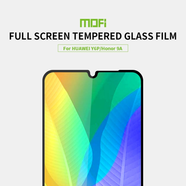 For Huawei Y6P / Honor9A MOFI 9H 2.5D Full Screen Tempered Glass Film(Black) - free shipping - PMC TechLife - Order now!