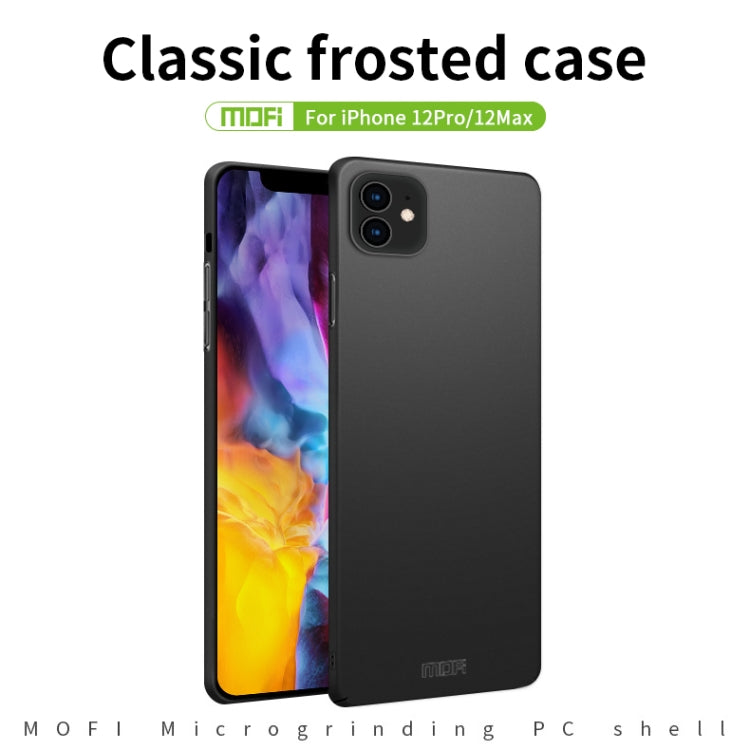 For iPhone 12 / 12 Pro MOFI Frosted PC Ultra-thin Hard Case(Black) - free shipping - PMC TechLife - Order now!